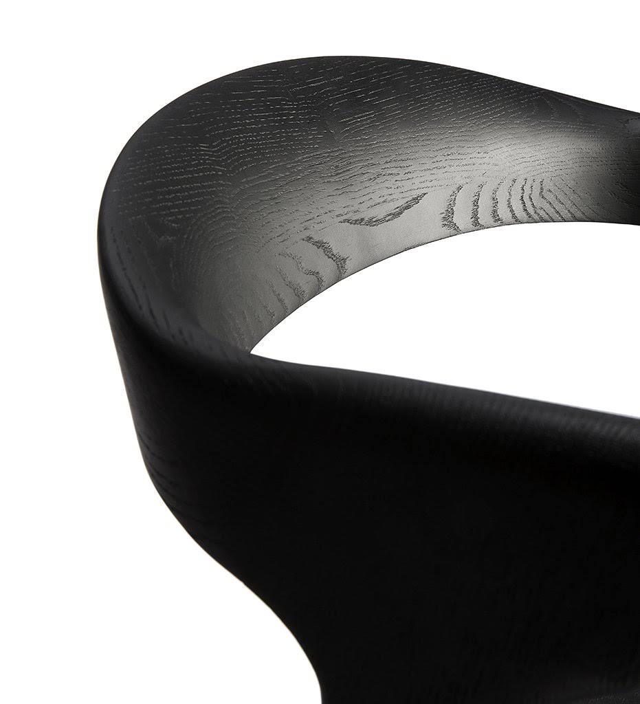 Oak Black Bok Dining Chair W858