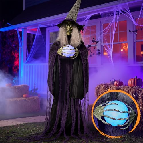 Life Size Animated Witch with Cane K352