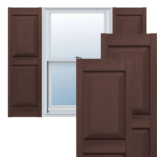 12 inch x 80 inch Vinyl Double Panel Shutters K7756