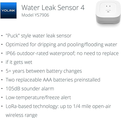 Smart Home Starter Kit: Hub & Water Leak Sensor 4-Pack Z38533