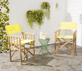 Set of 2 Natural Yellow Outdoor Chair I148798