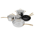 10 Piece Stainless Steel Nonstick Ceramic Cookware Set A922