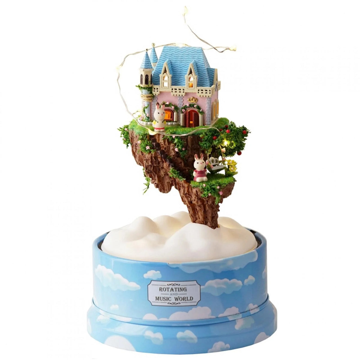 Dollhouse Miniature Model with Dust Cover Music Box U54086