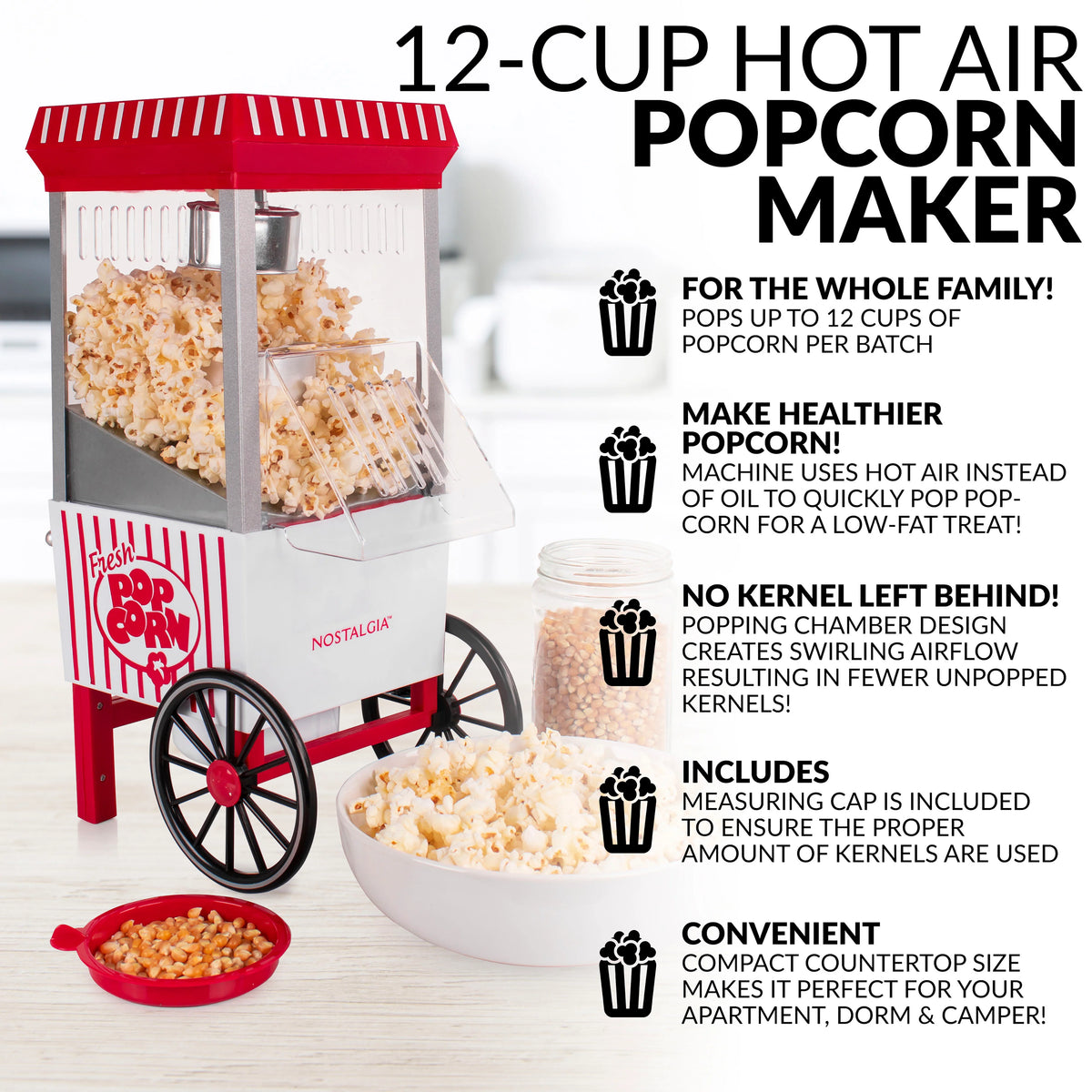 Hot Air Popcorn Maker G763