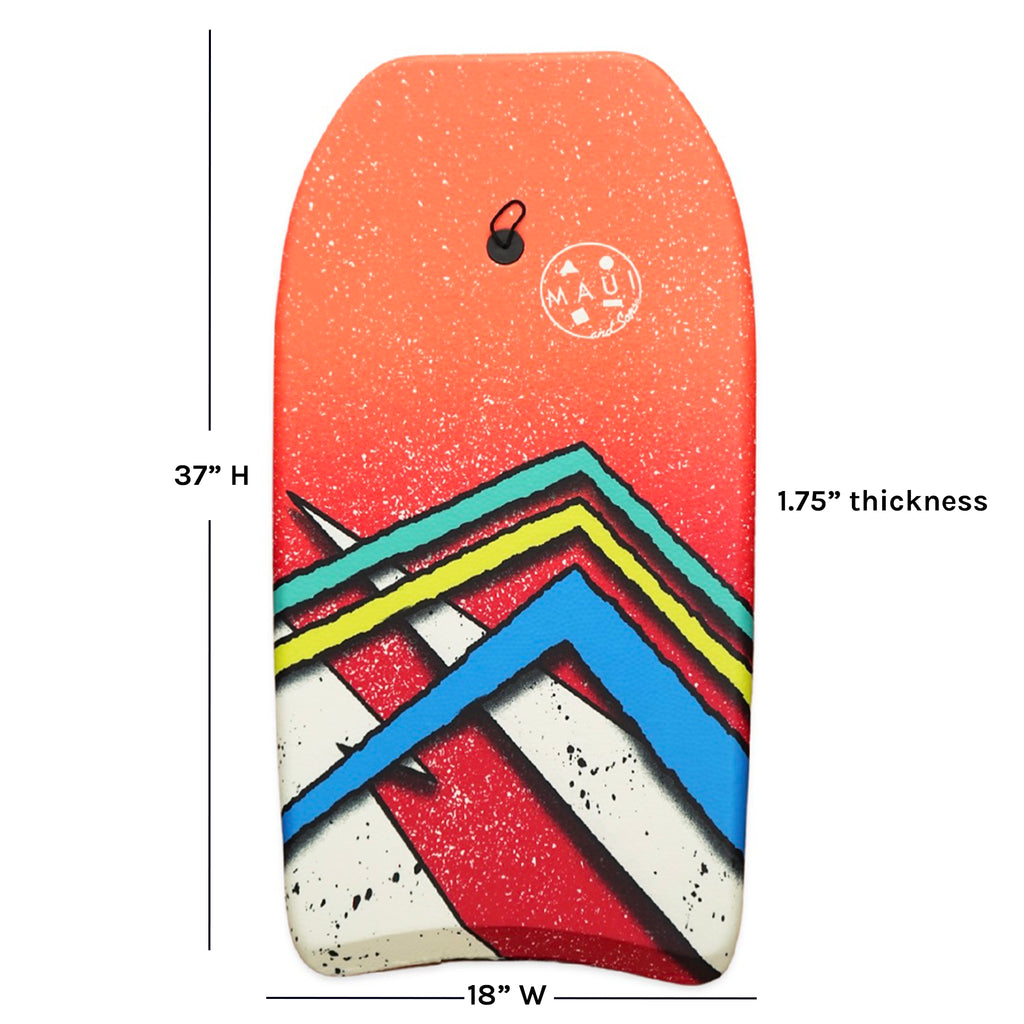 Red Arrow 37 inch Lightweight Bodyboard with Leash F753233