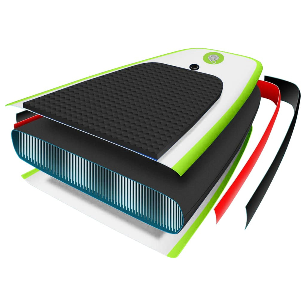 Inflatable Paddleboard Set Green and White Z4215