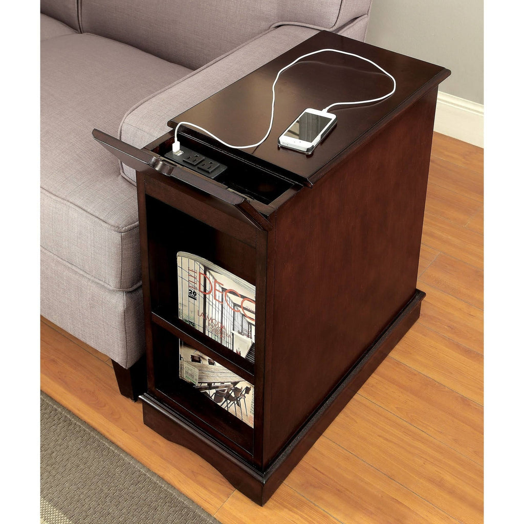 Cherry Side Table with USB R994649