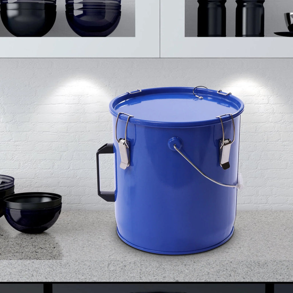 Blue Fryer Grease Bucket Oil Disposal Caddy V310538