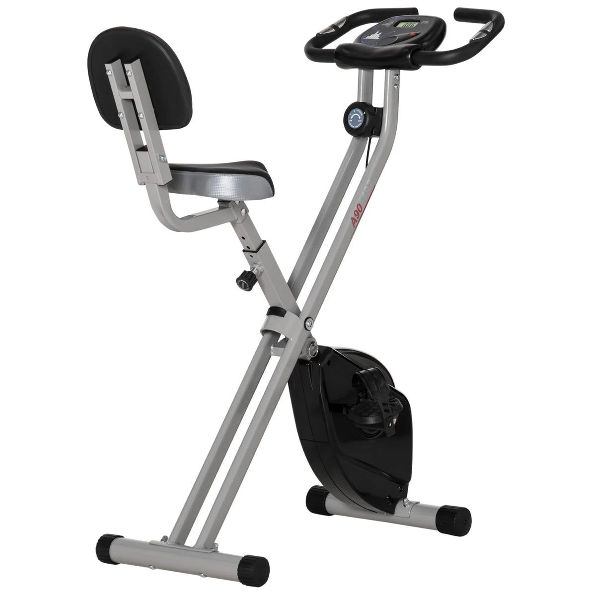 Folding Upright Stationary Indoor Bike with 8 Levels of Magnetic Resistance L143924