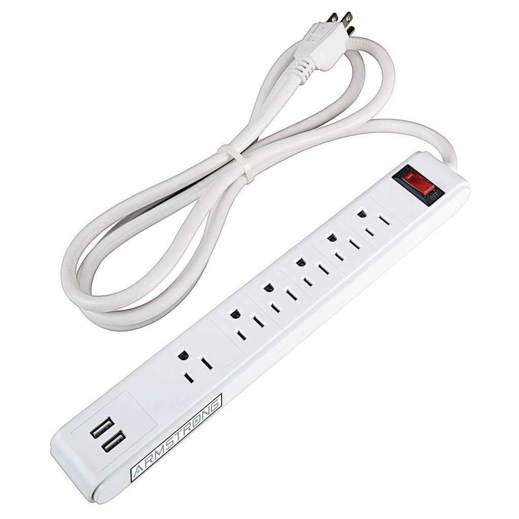 6-Outlet 2 USB Power Strip L3367