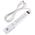 6-Outlet 2 USB Power Strip L3367