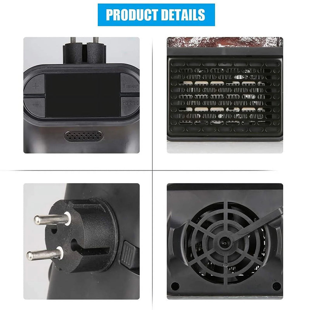 900W Mini Black Ceramic Electric Heater B324
