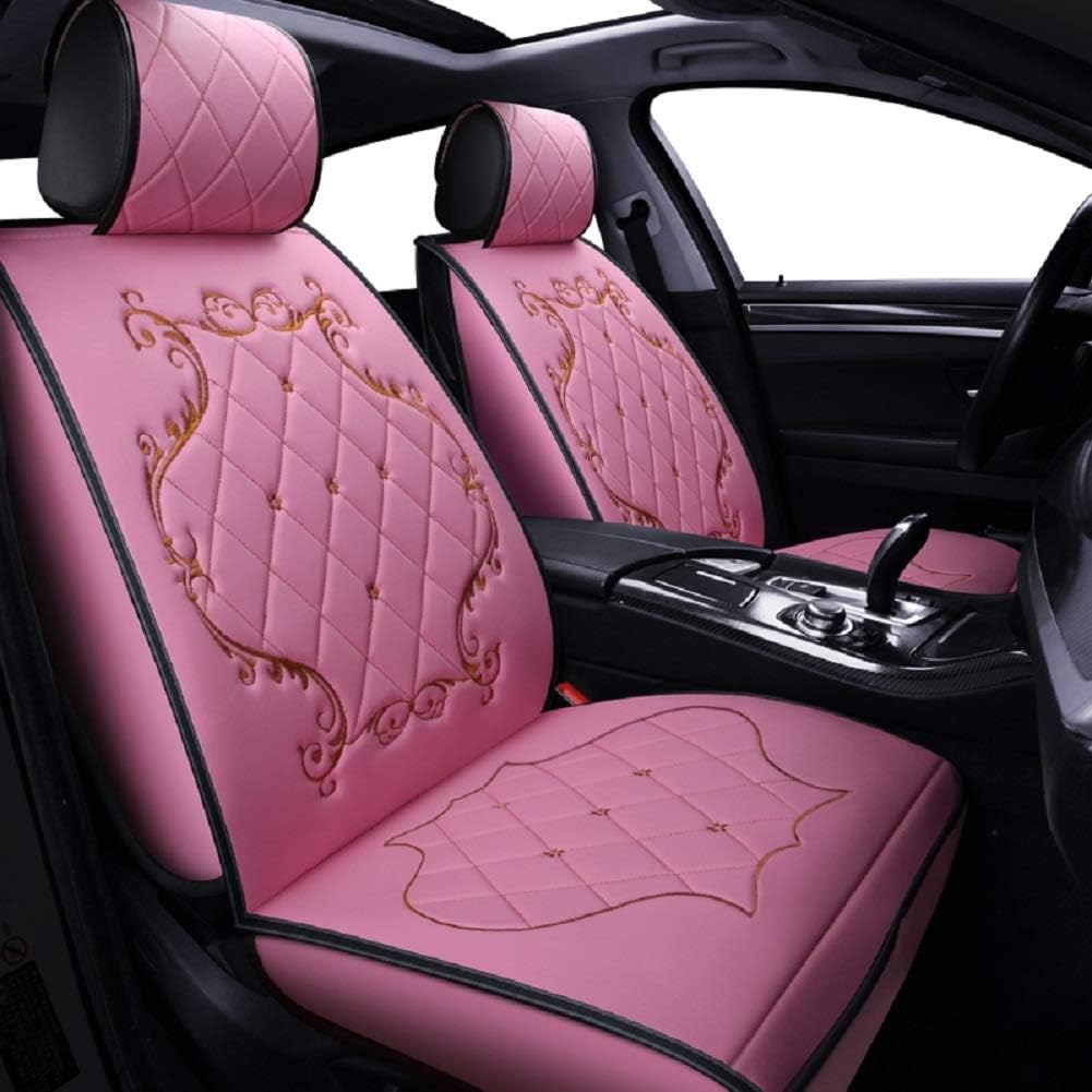 Pink PU Leather Car Seat Covers W772