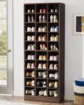 10-Tier Wooden Shoe Storage Cabinet with 30 Cubbies N427138