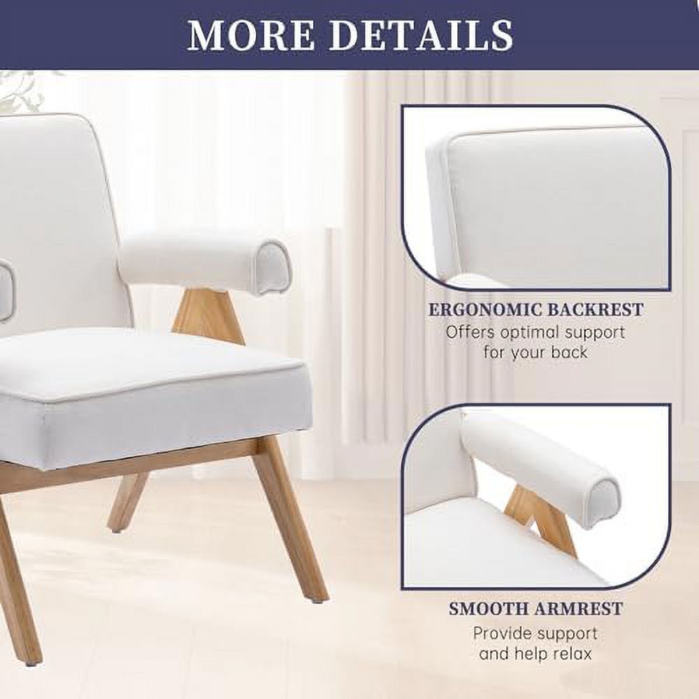 Velvet Upholstered Accent Chair with Acrylic Legs W19959