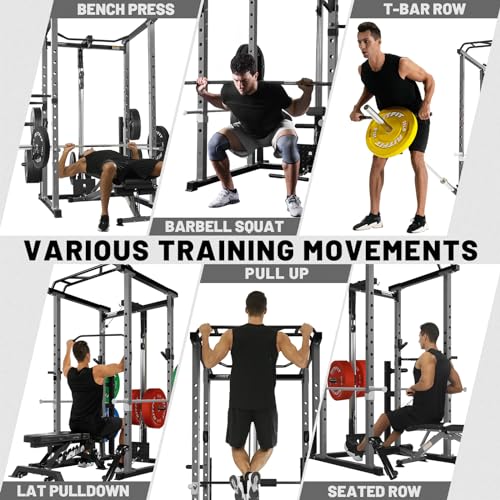 Power Cage with Cable Crossover and Squat Rack K268791