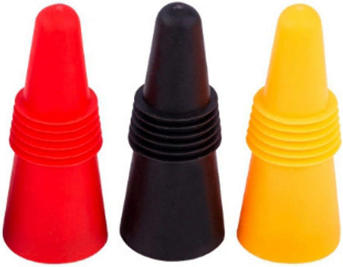 Silicone Stainless Steel Wine Bottle Stopper P6451