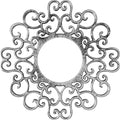 28x22OD x 10 3/4x22ID x 3/4x22P PVC Pierced Ceiling Medallion T866