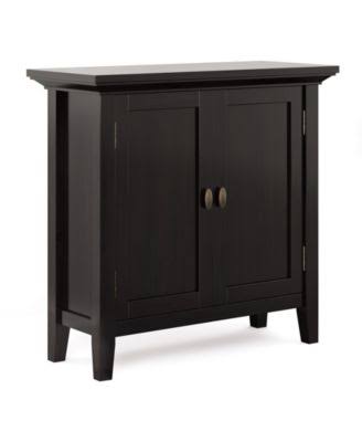 Solid Wood Low Storage Cabinet in Light Golden Brown L572