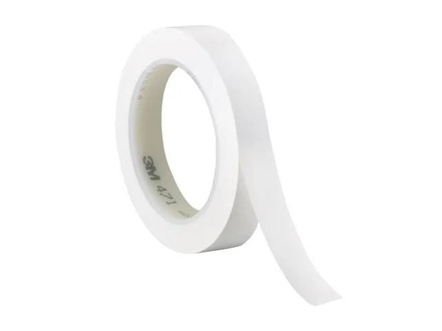 White 1/2x22 x 36 Yard Vinyl Tape (3 Pack) G83021