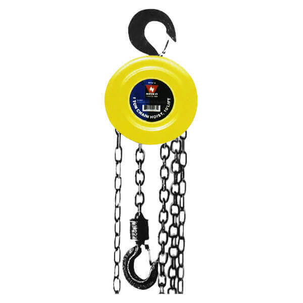 1 Ton Capacity Manual Hand Chain Hoist with 2 Hooks E1322