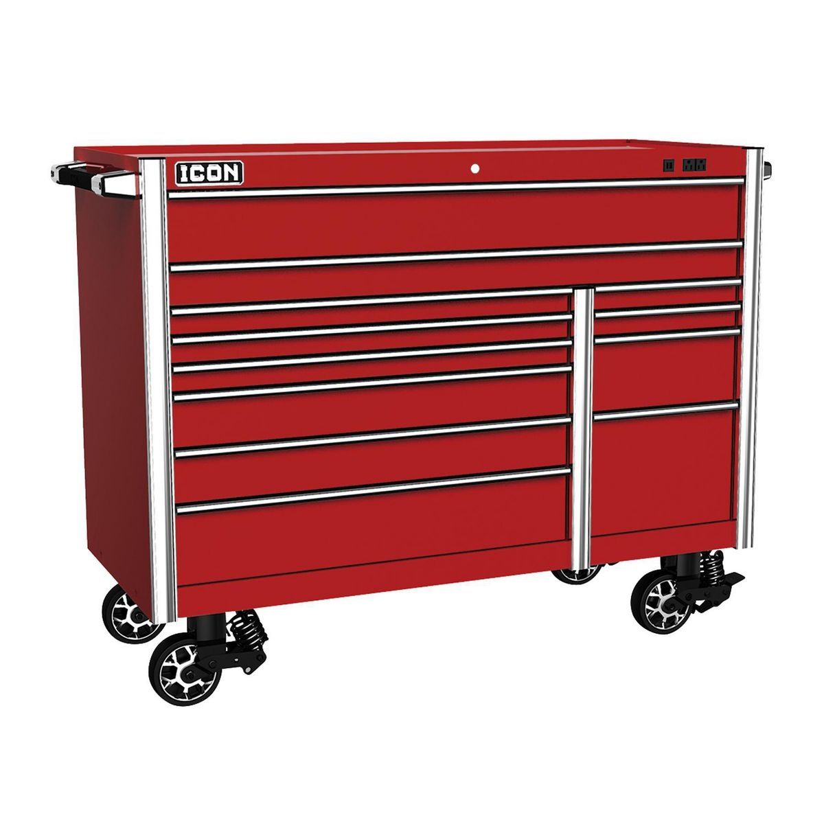 56 in. x 25 in. Red Roll Cab T59325