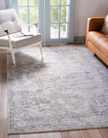 9' x 12' Ivory Low-Pile Rug U8126