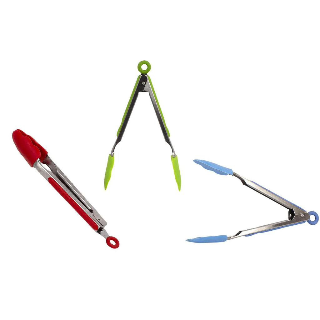 9'' Silicone Tongs with Pull Lock E79149
