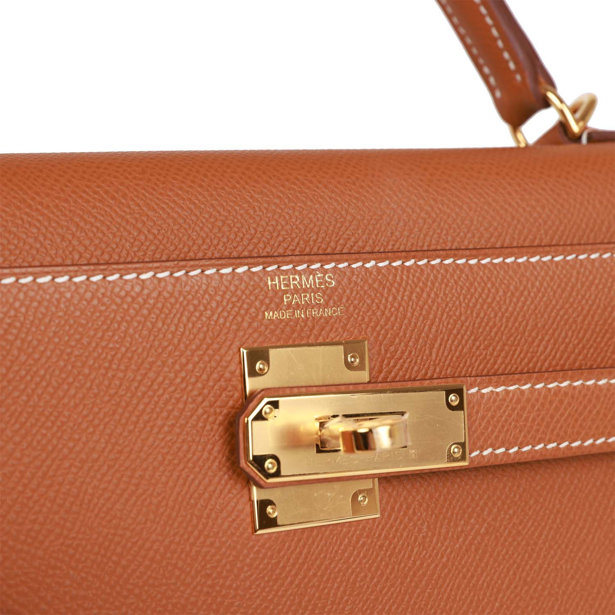 Gold Epsom Leather Bag V64008