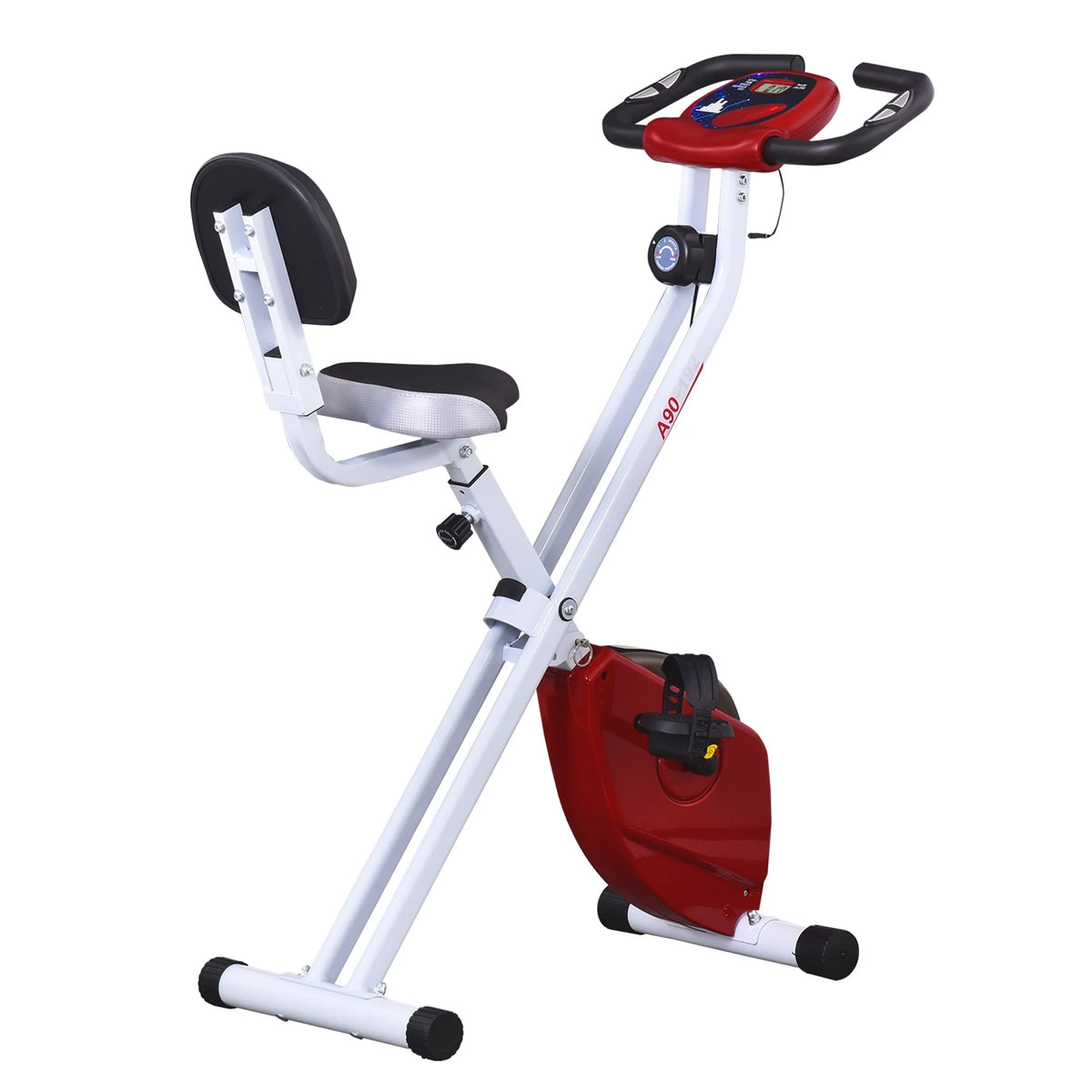 Folding Upright Stationary Indoor Bike with 8 Levels of Magnetic Resistance L143924