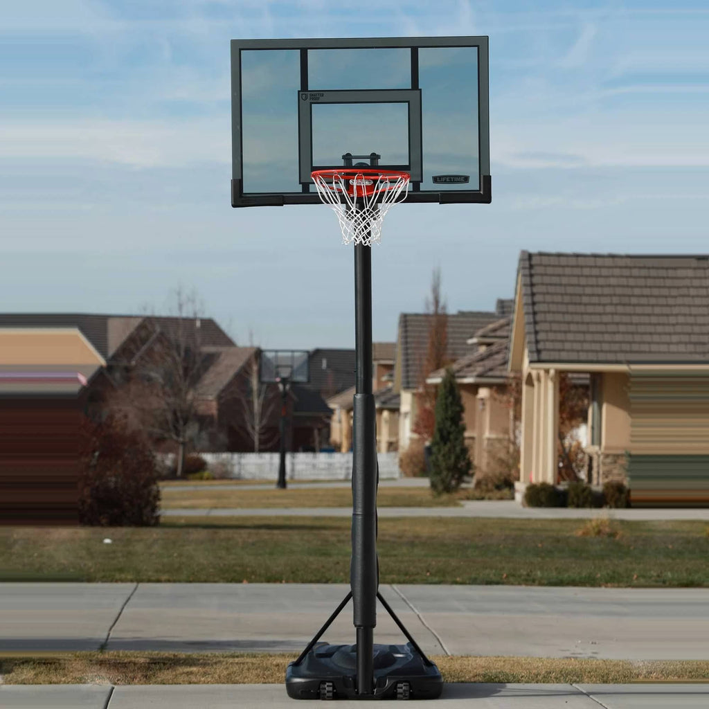 Adjustable Portable Basketball Hoop 52-inch Polycarbonate V912