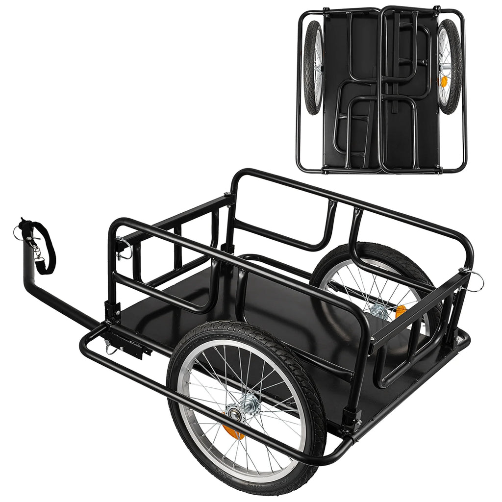 Foldable Bike Cargo Trailer with 16'' Wheels I7417