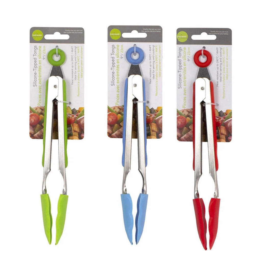 9'' Silicone Tongs with Pull Lock E79149