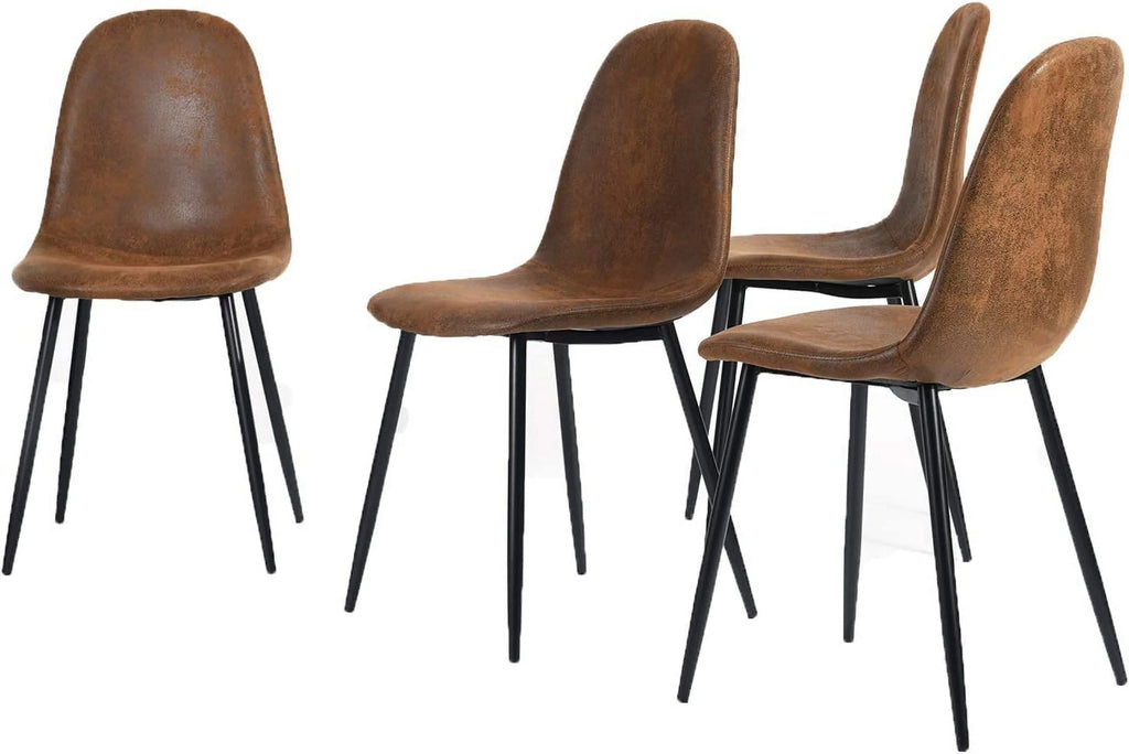 Suede Upholstered Dining Chair Set Of 4 X10181