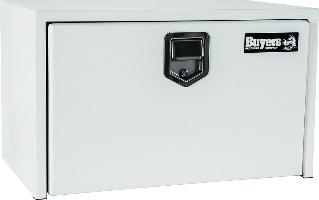 Black Steel Underbody Truck Box with Paddle Latch B435