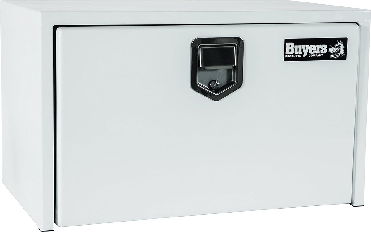 Black Steel Underbody Truck Box with Paddle Latch B435
