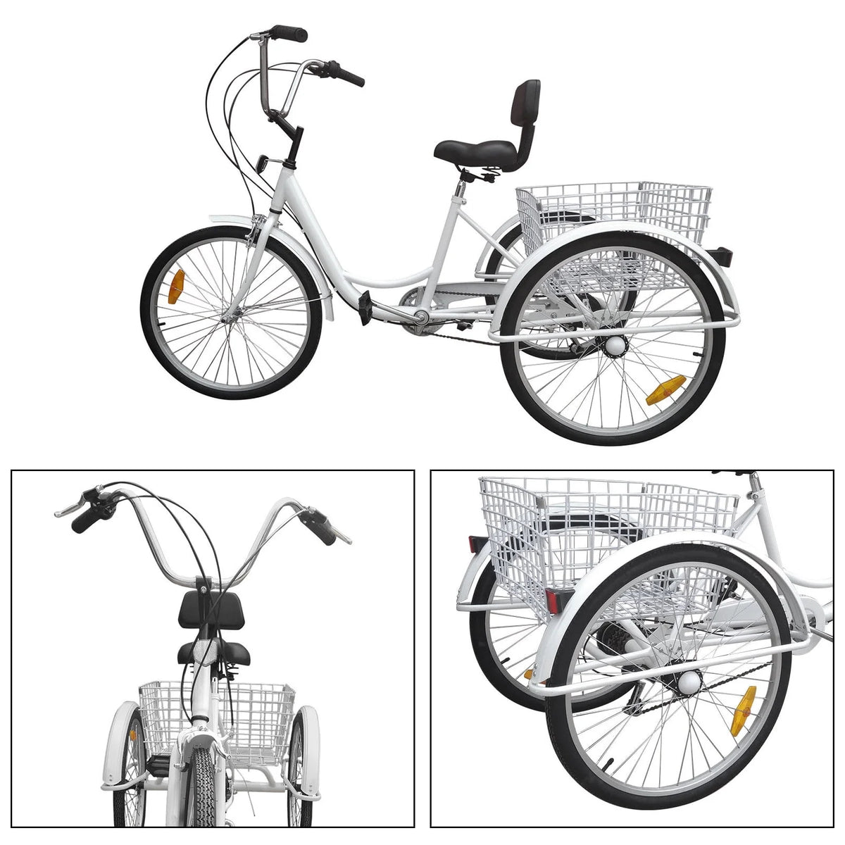 7-Speed Adult 3-Wheel Tricycle with Basket Z934162