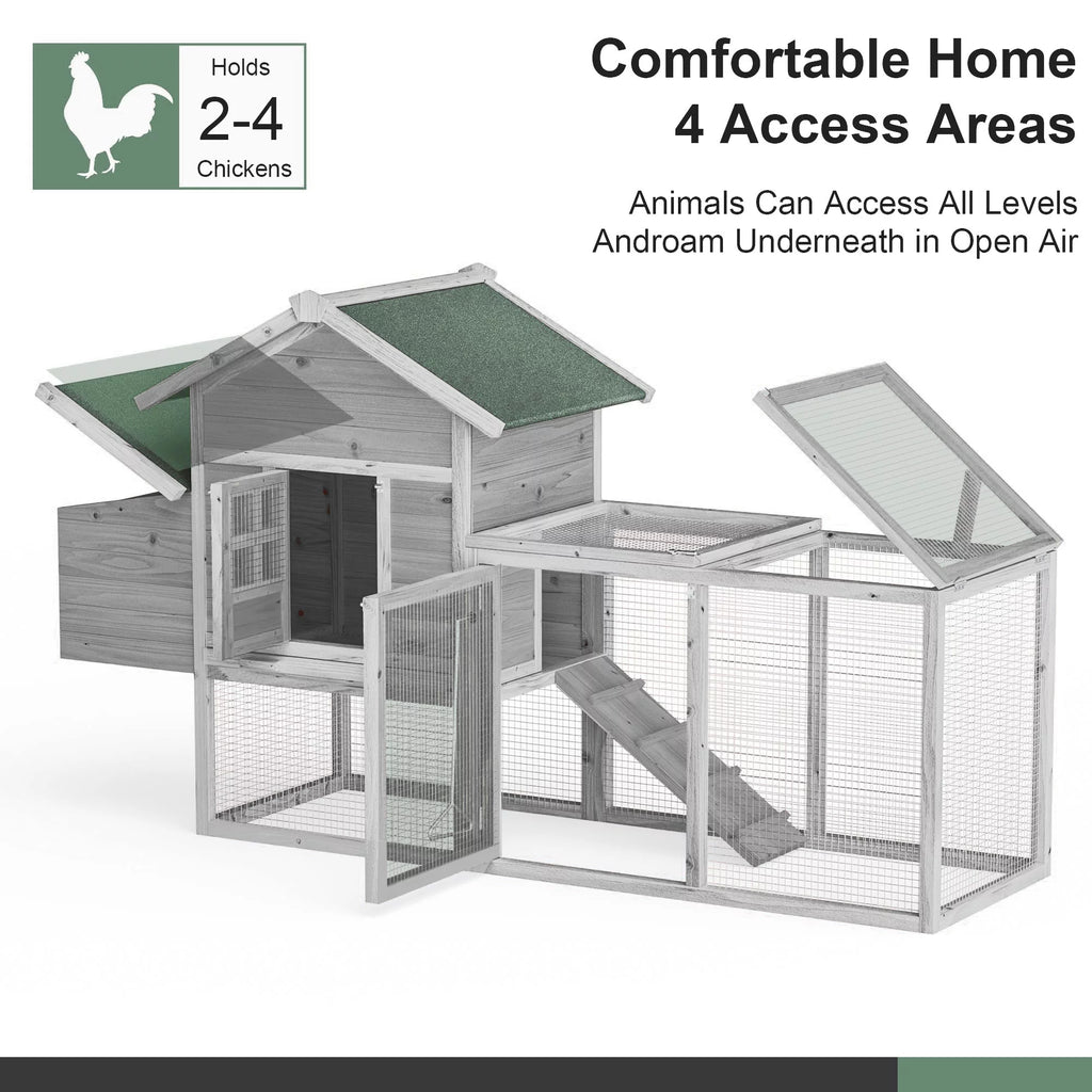Large Wooden Chicken Coop S39514
