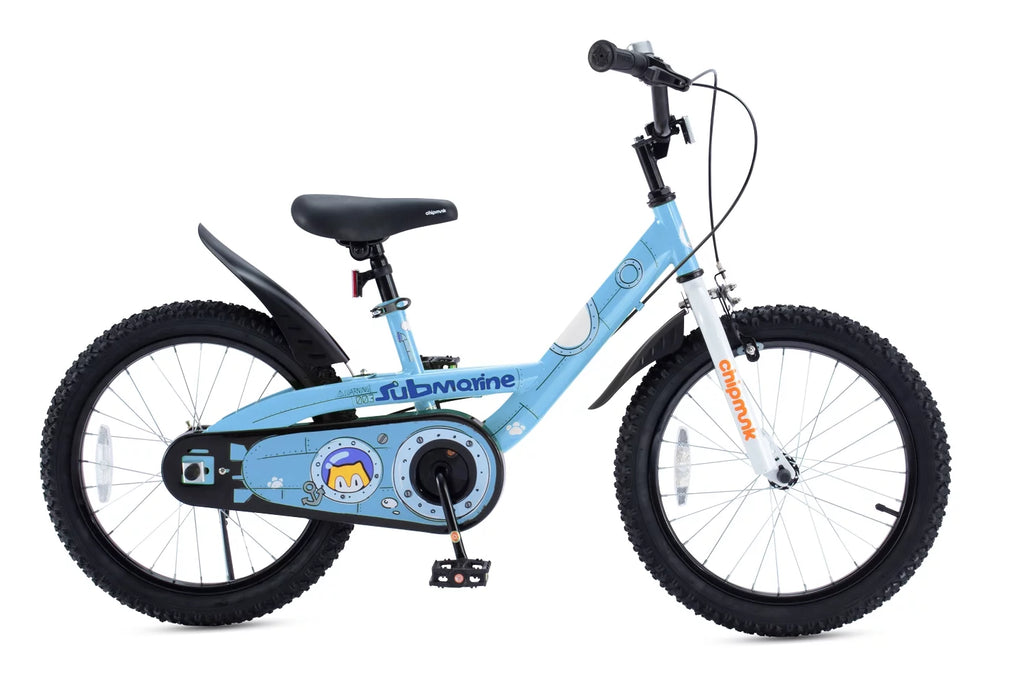 18 In Blue Steel Bike with Kickstand Y3433