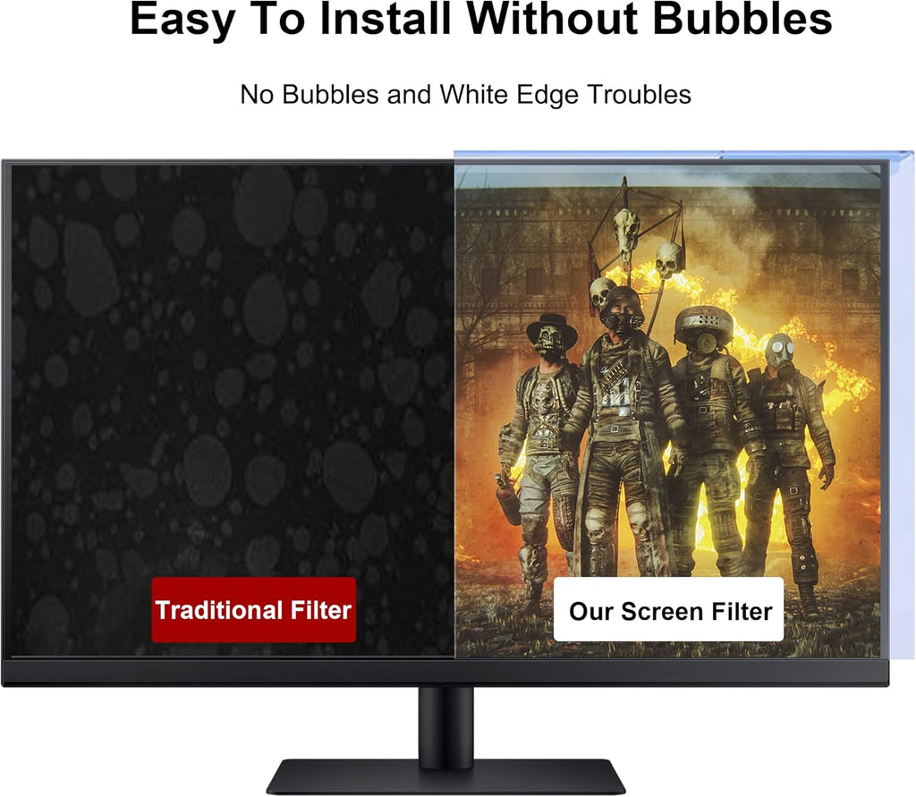 24 Inch Blue Screen Protector for Computer Monitor, Pack of 2 Z999815