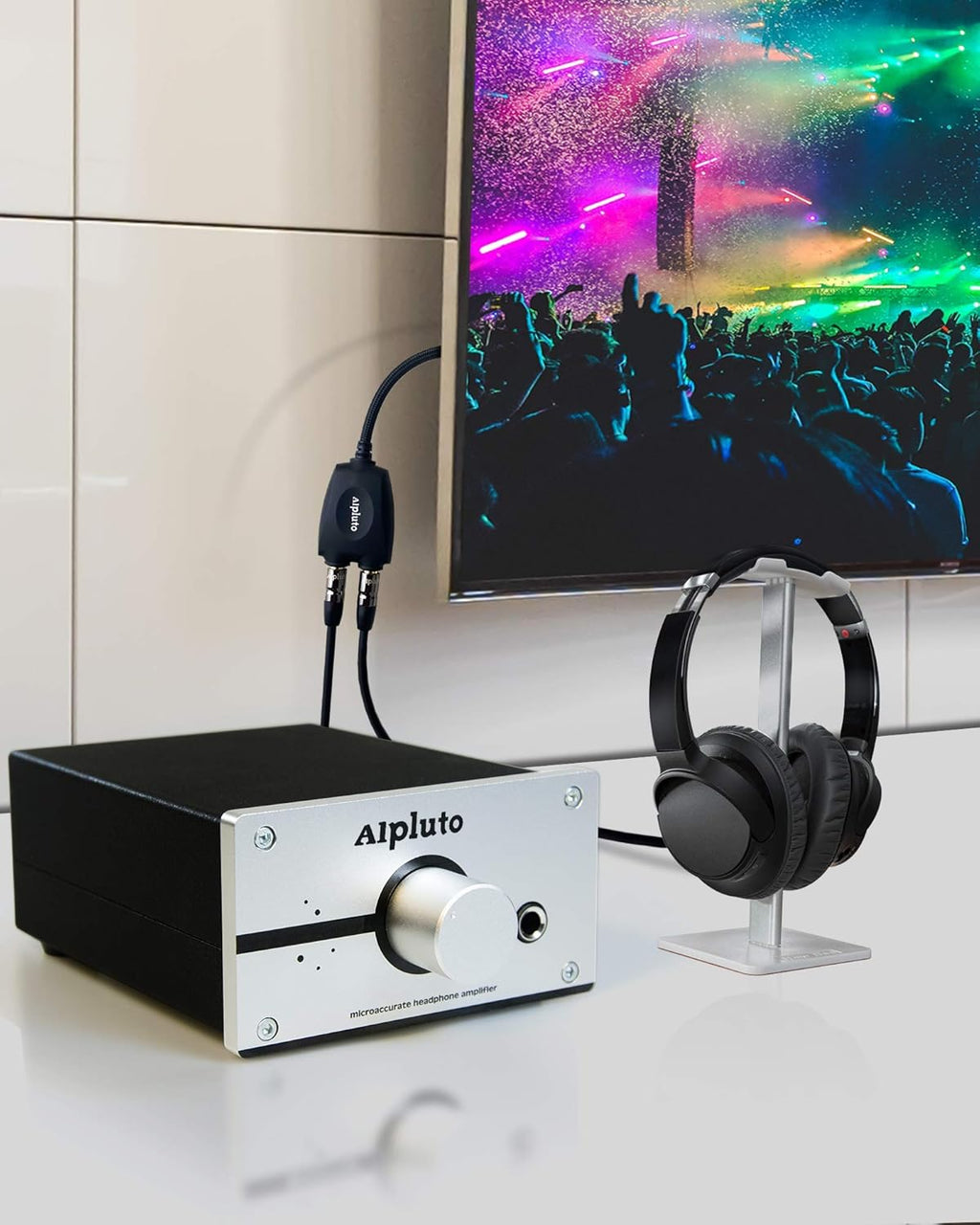 Fiber Optic Audio Splitter 1 in 2 Out Optical Audio Adapter with 24K Gold Plated Connectors M826248
