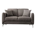 Brown Fabric Upholstered Loveseat P79648