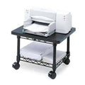 Under Desk Printer Fax Stand with 4 Casters Black J88619