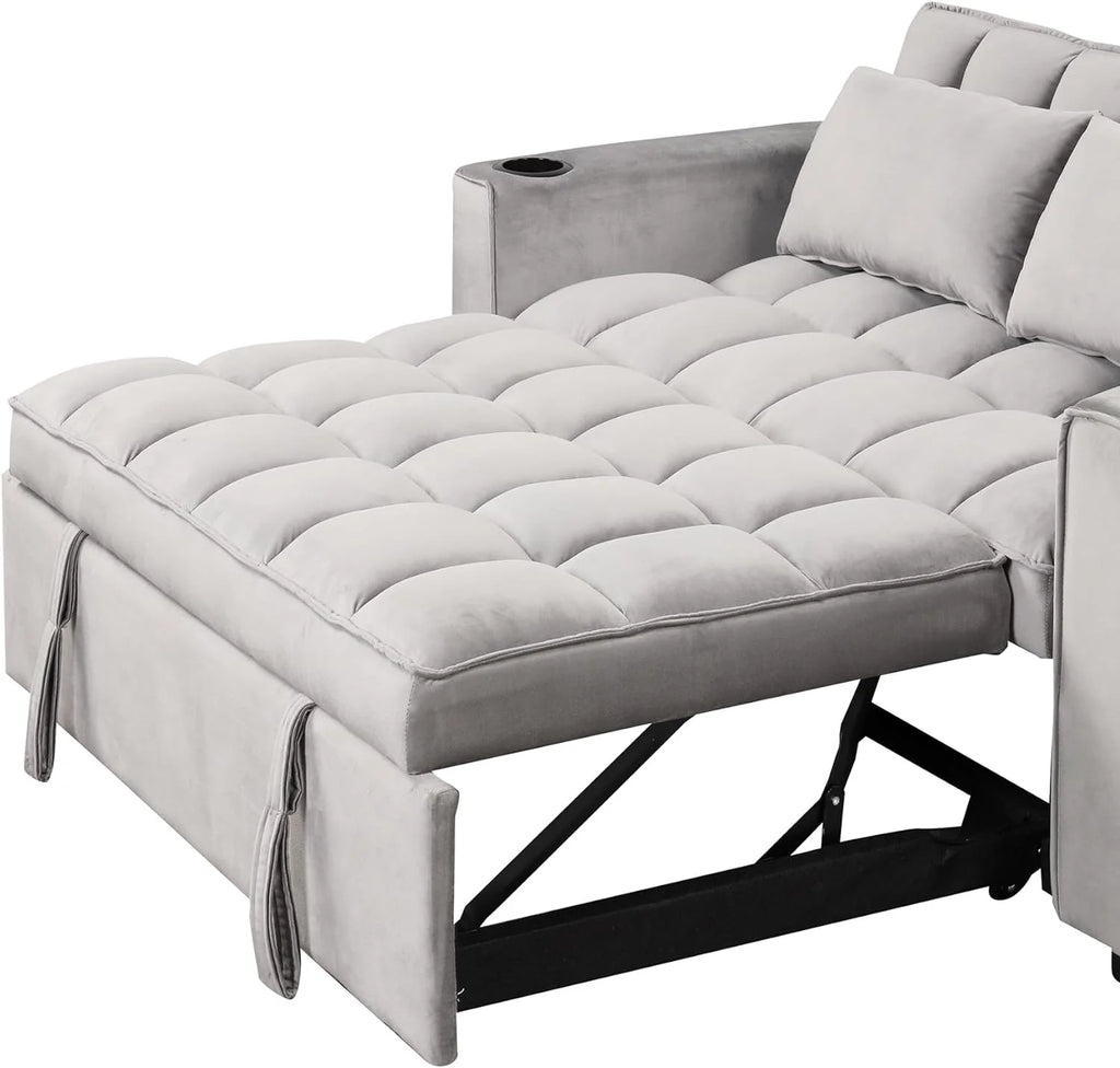 Convertible Sofa Couch with Pull Out Bed V42954
