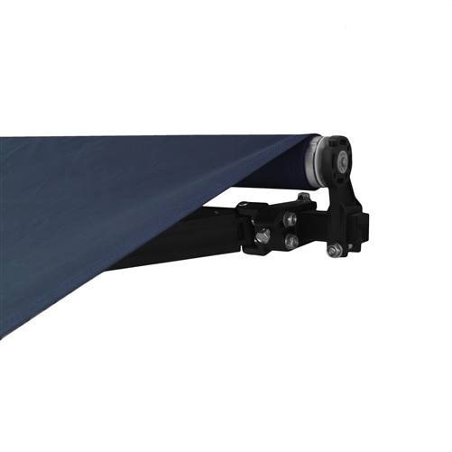 Motorized Retractable Black Frame Patio Awning 20 x 10 Feet E4989