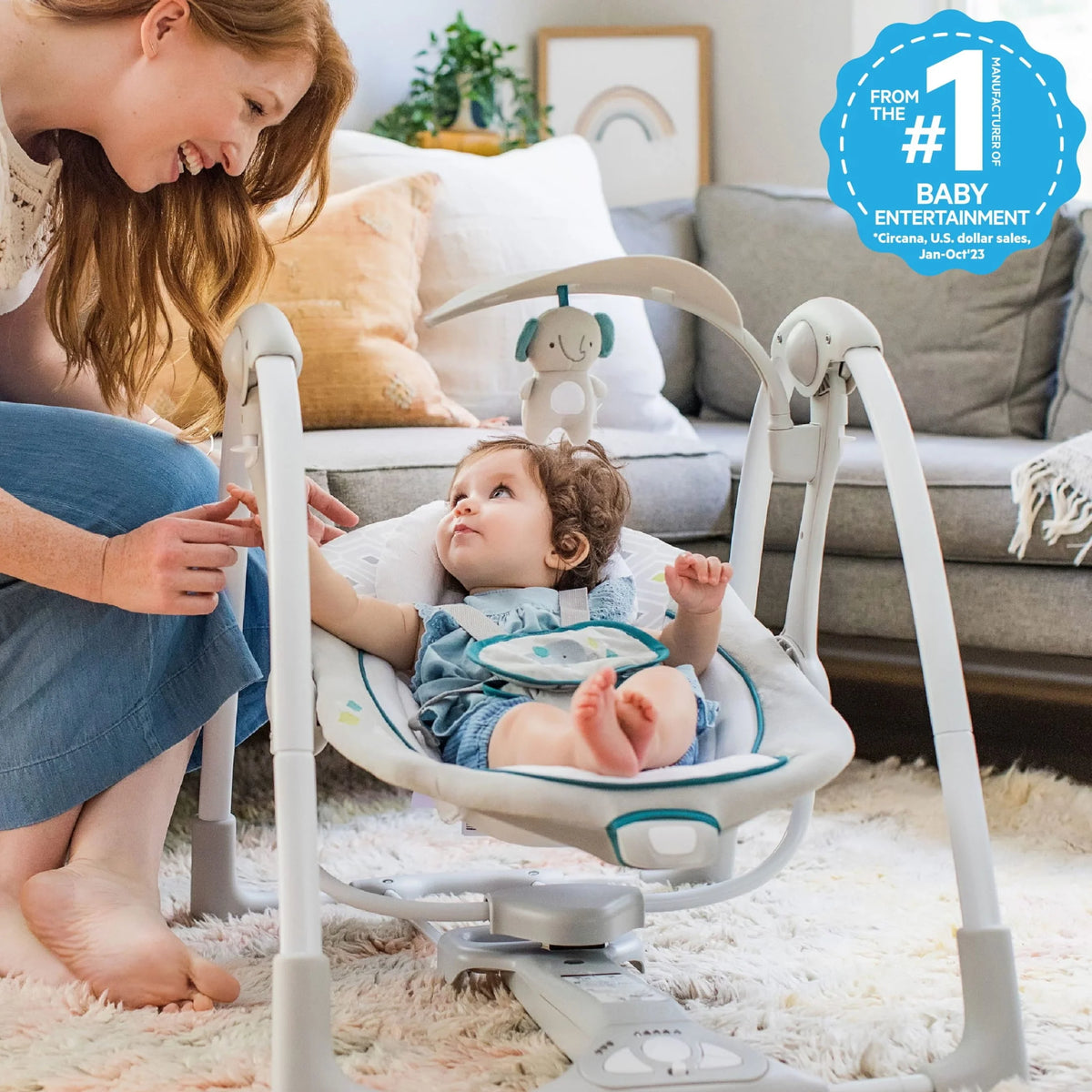 Portable Vibrating Baby Swing P781102